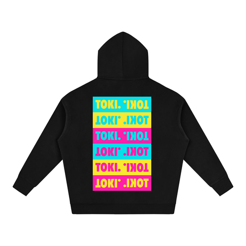 TOKI. C8RE Oversize Hoodie // Black // Yellow