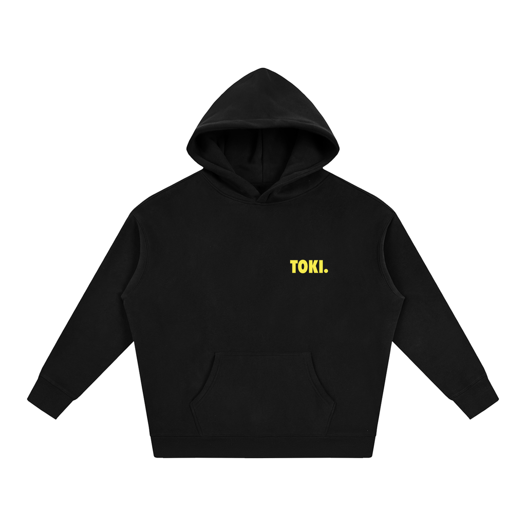 TOKI. C8RE Oversize Hoodie // Black // Yellow