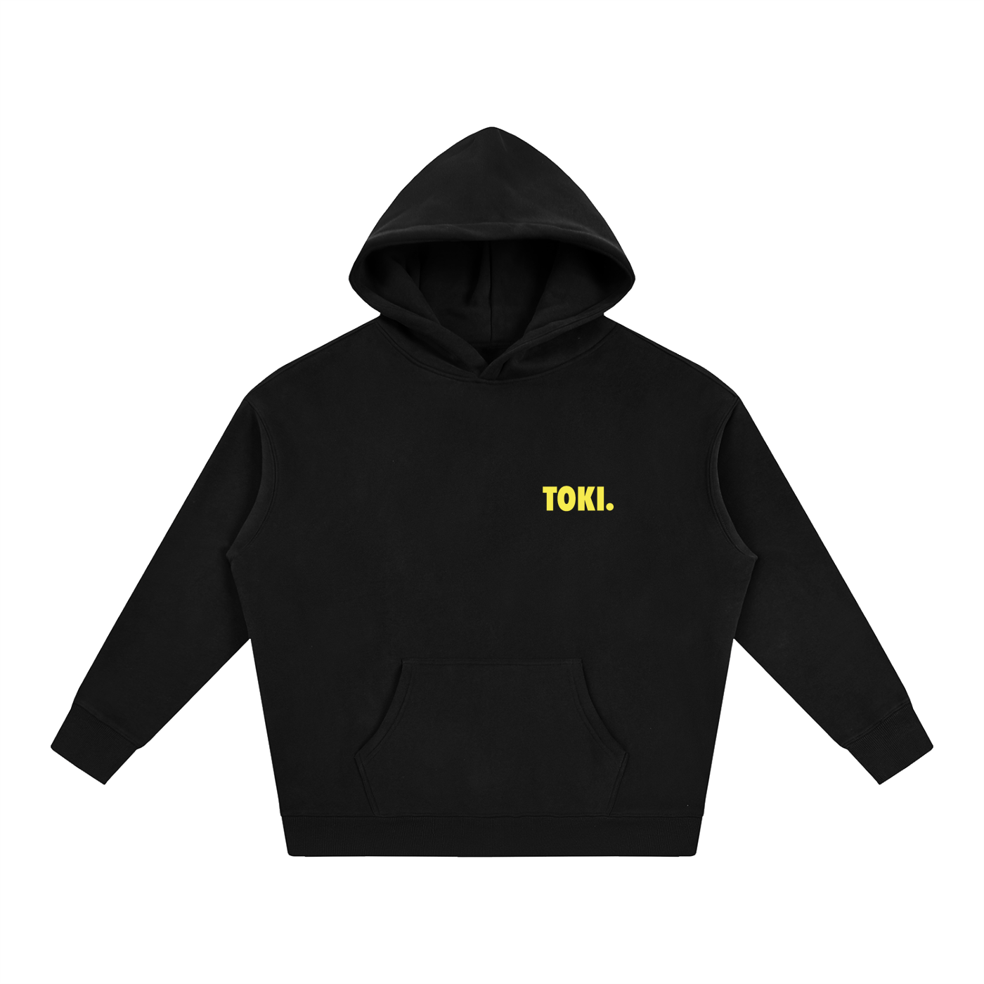 TOKI. C8RE Oversize Hoodie // Black // Yellow