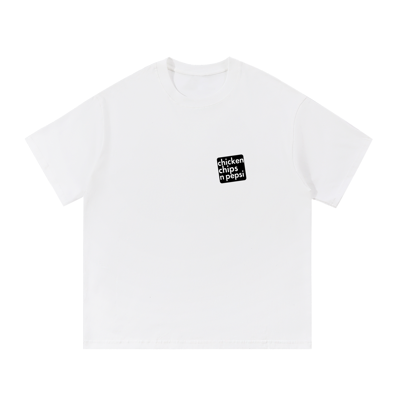 TOKI. CCP Square Logo Worker Tee // White