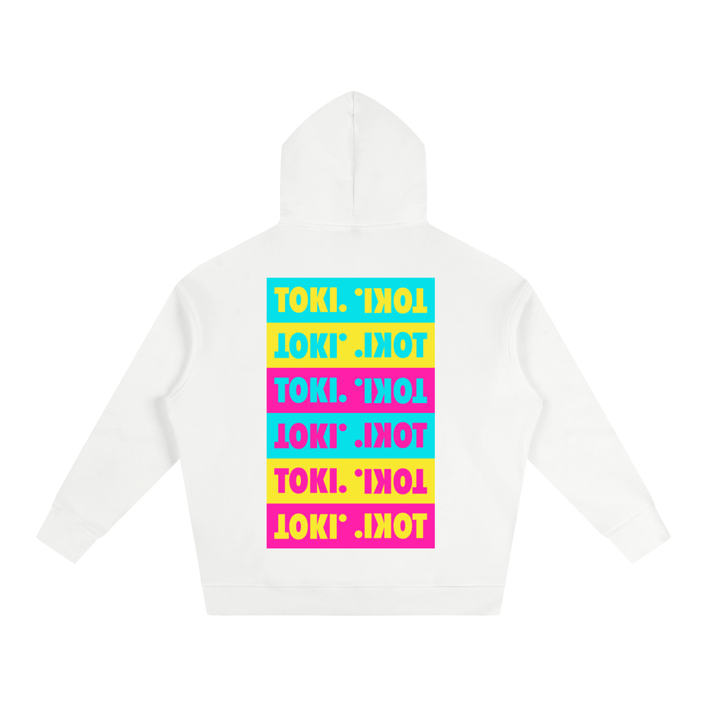 TOKI. C8RE Oversize Hoodie // White // Pink