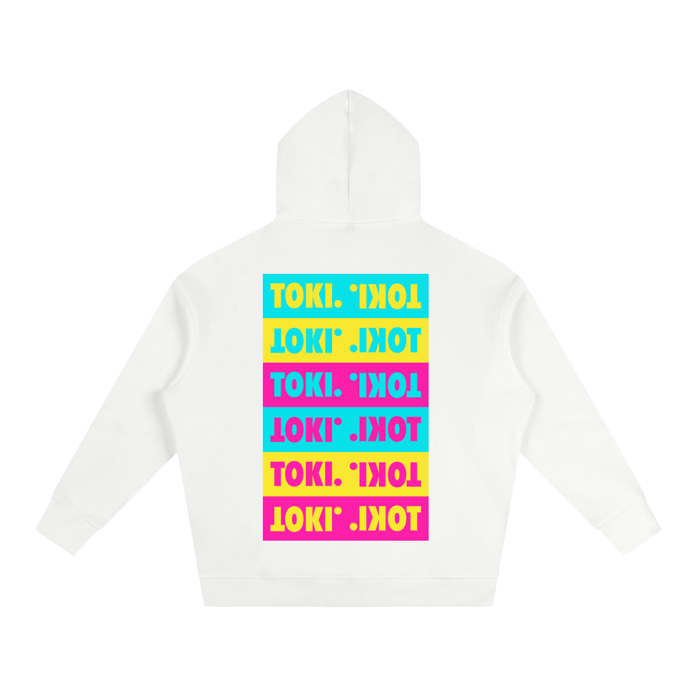 TOKI. C8RE Oversize Hoodie // White // Pink