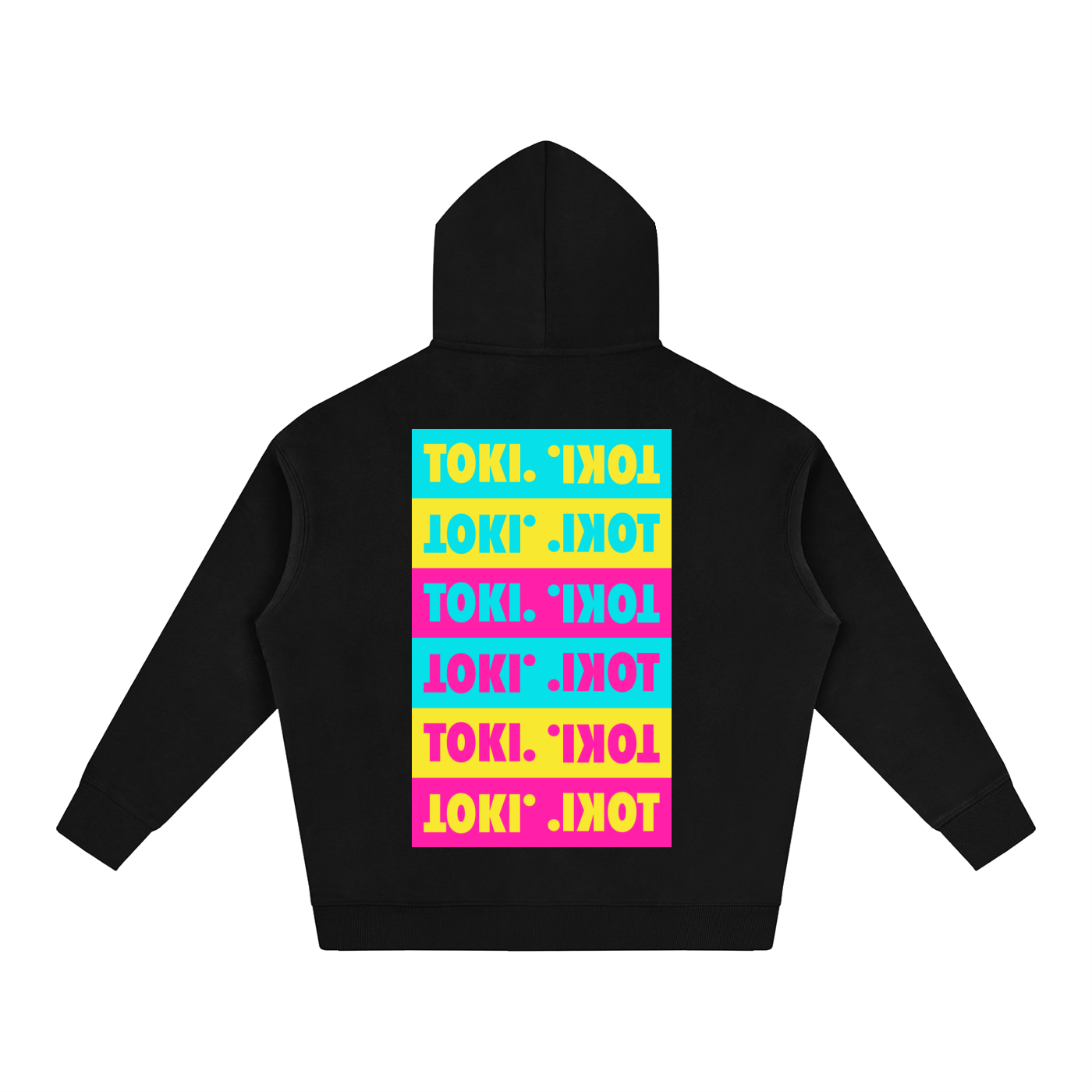 TOKI. C8RE Oversize Hoodie // Black // Pink