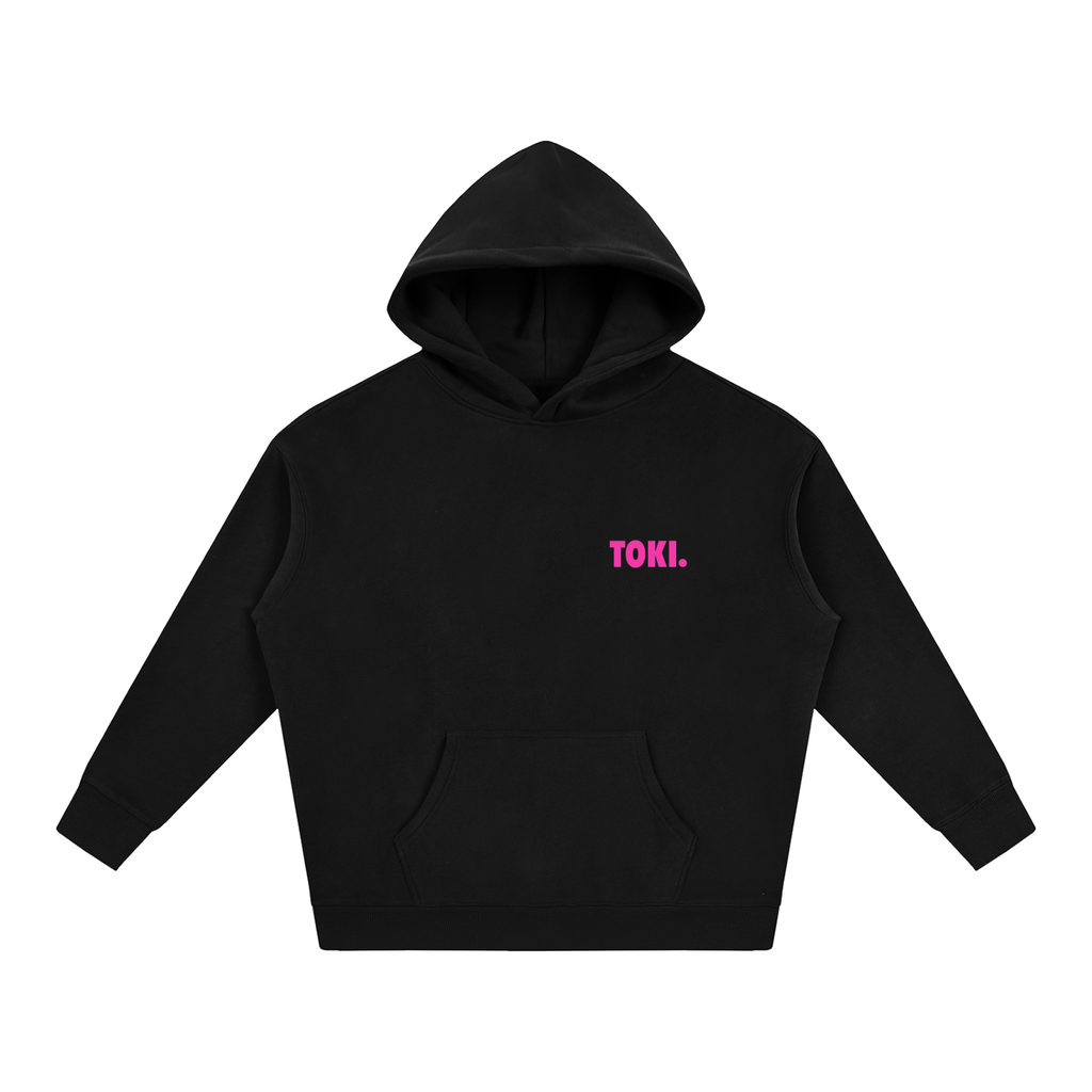 TOKI. C8RE Oversize Hoodie // Black // Pink